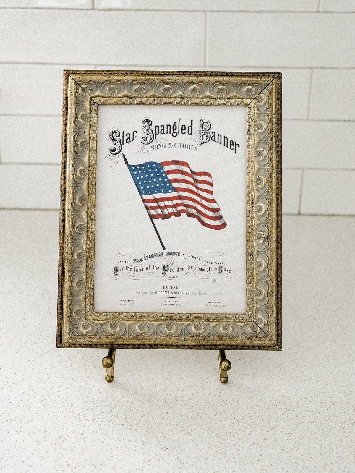 Star Spangled Banner Framed Art - 2 Sizes
