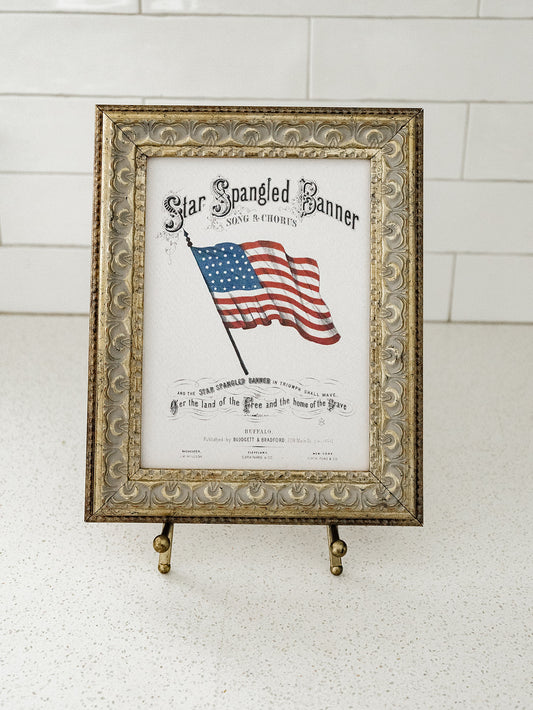Star Spangled Banner Framed Art - 2 Sizes