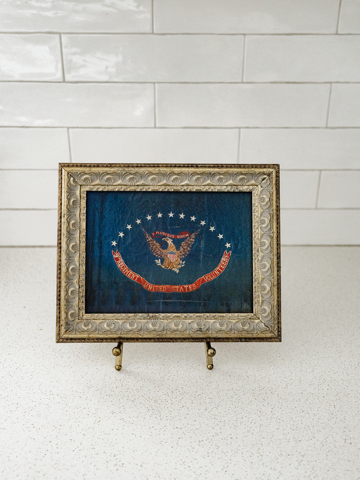 9th Regiment Flag Framed Art- 2 Sizes