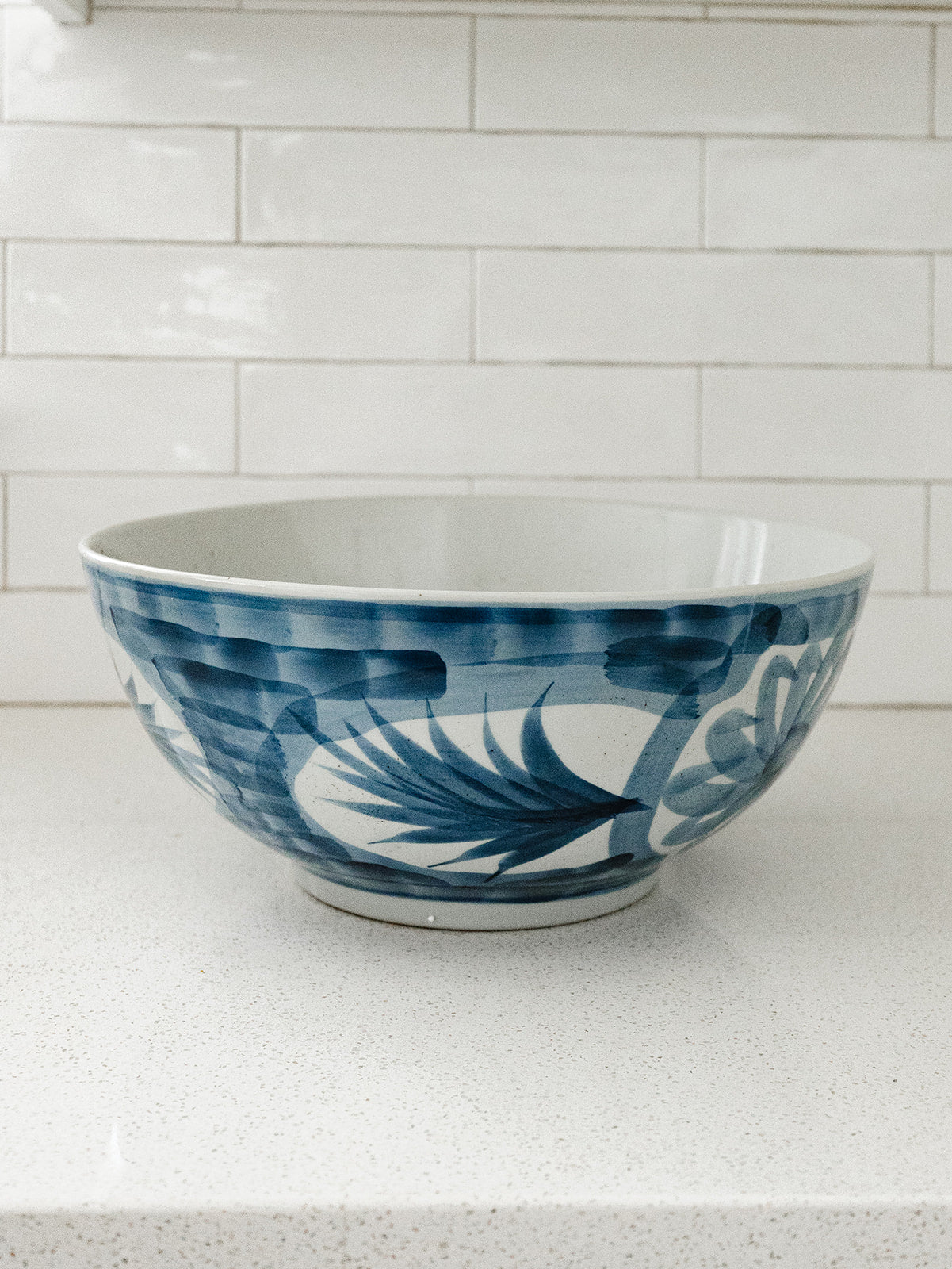 Hand Painted Blue Bowl - local pick up only on this item