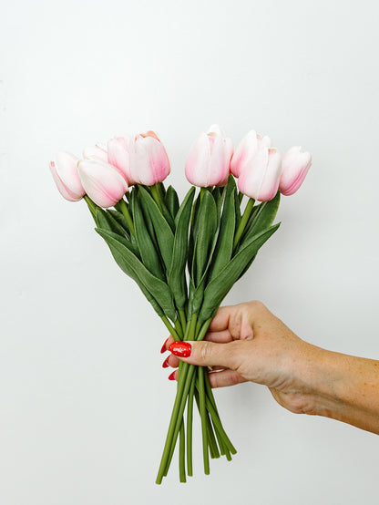 Pink Real Touch Tulip Single Stems