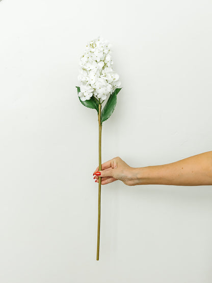 White Real Touch Cone Hydrangea - 28"