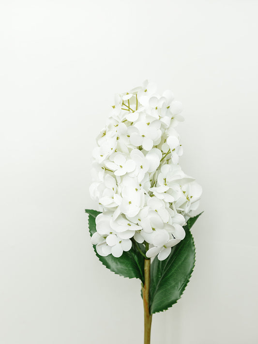 White Real Touch Cone Hydrangea - 28"
