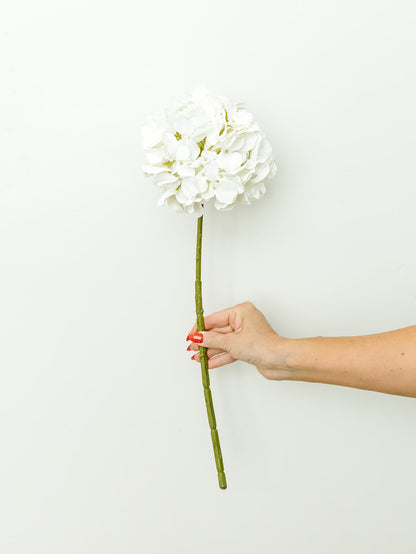 White Hydrangea Spray - 21"
