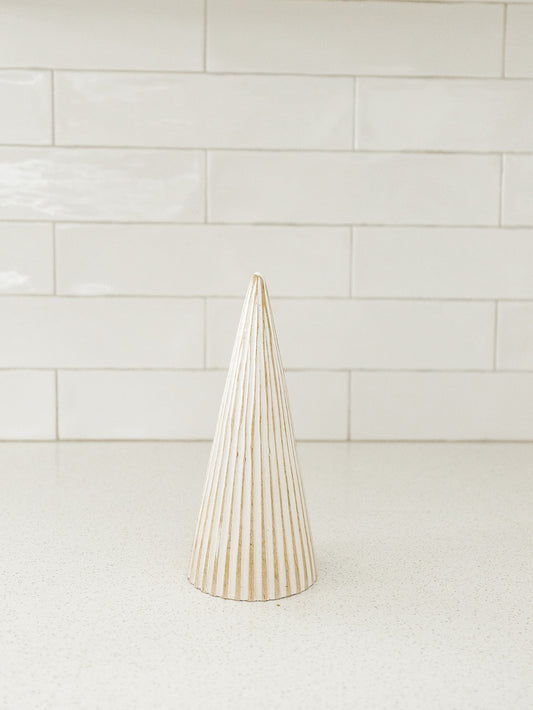 Natural and White Lined Tree - 3 Sizes