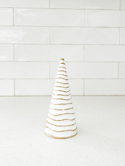 Natural and White Curvy Tree - 3 Sizes
