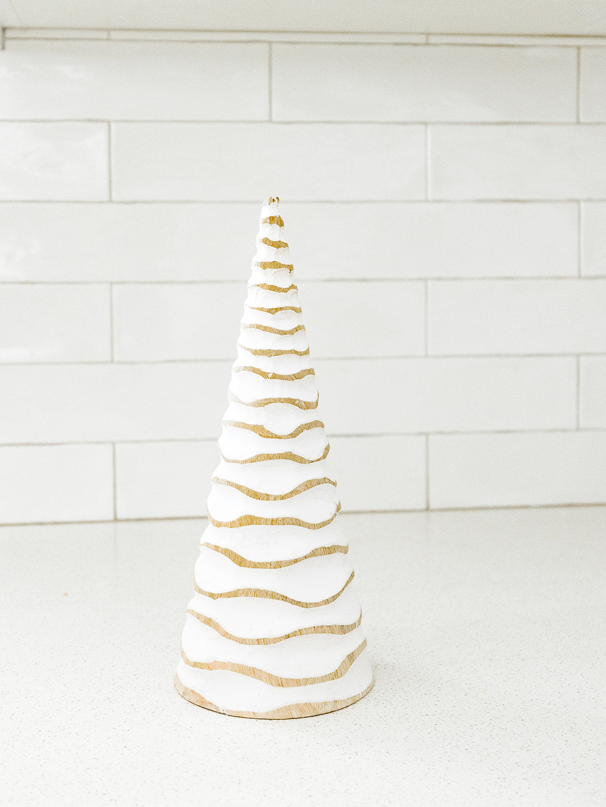 Natural and White Curvy Tree - 3 Sizes