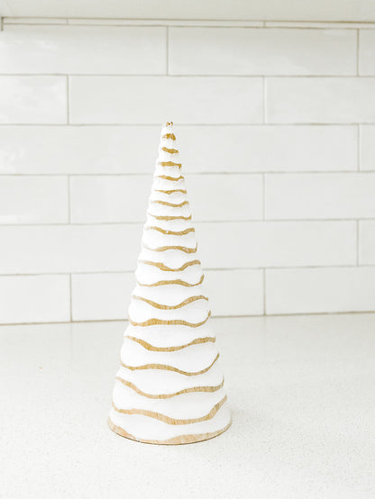 Natural and White Curvy Tree - 3 Sizes