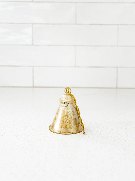 Distressed set of 3 Pewter Bells