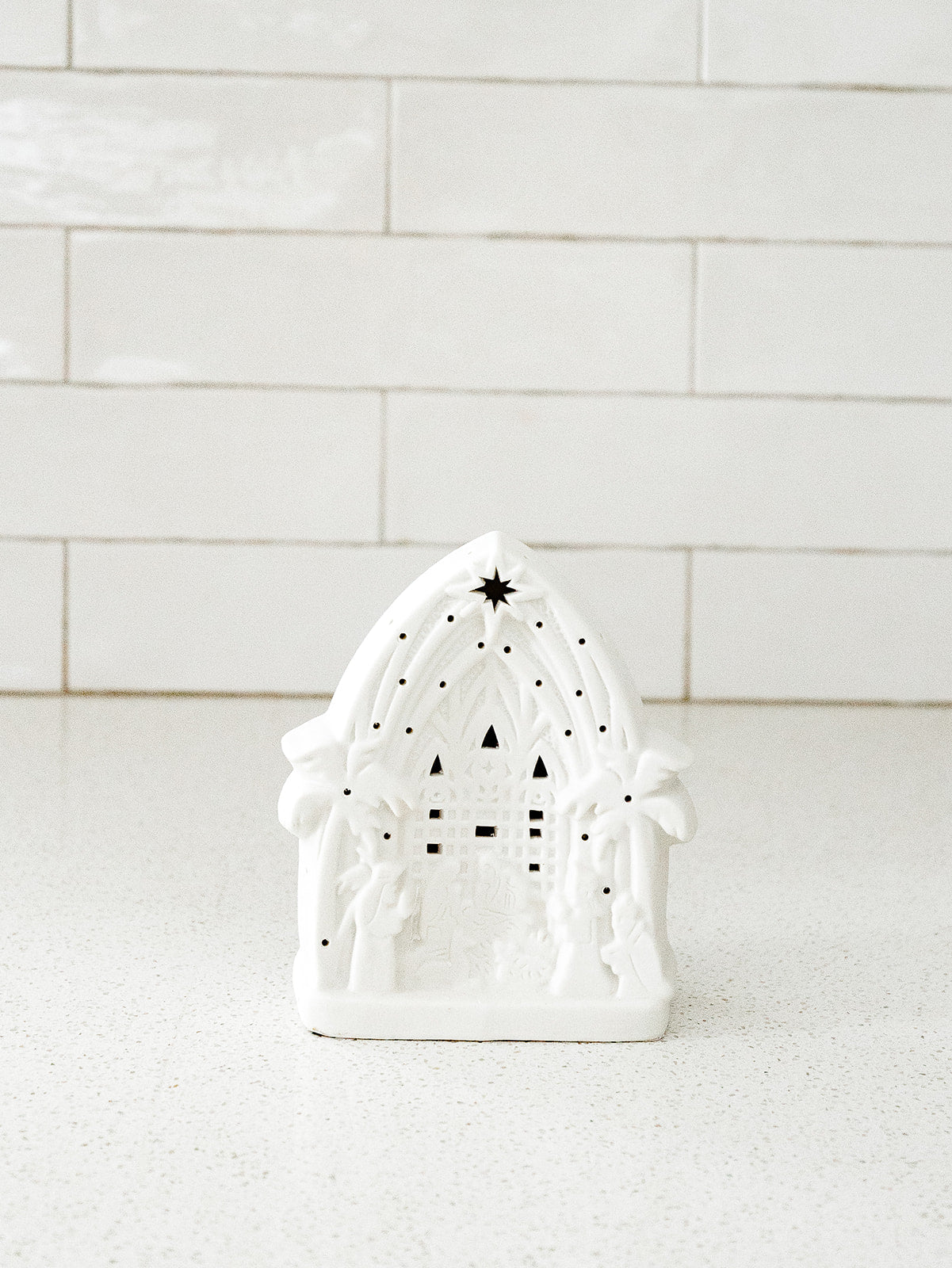 Lighted Tabletop Nativity - 5.8"