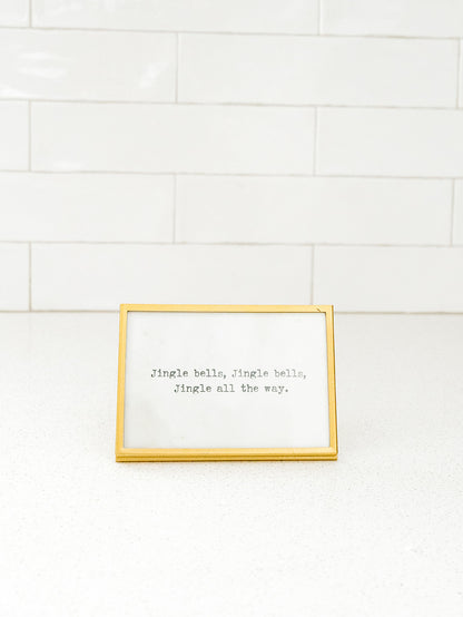 Gold Finish Frame with Saying - 3 Styles