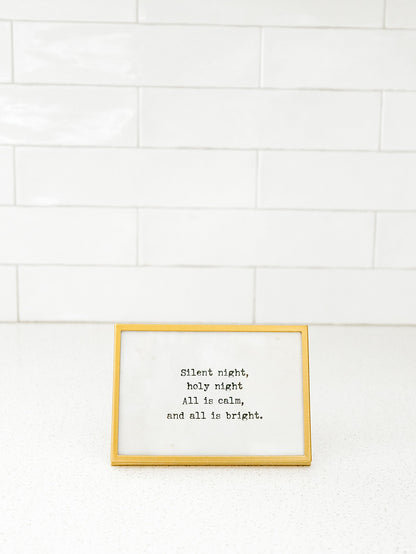 Gold Finish Frame with Saying - 3 Styles
