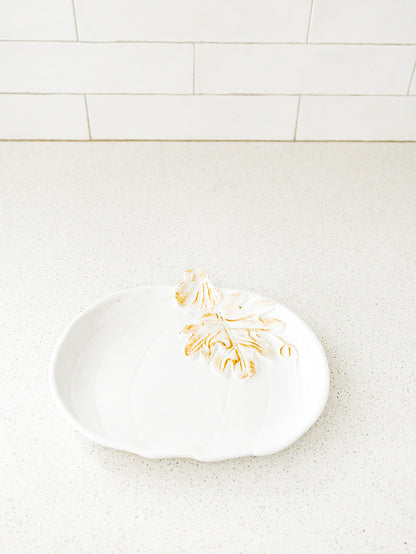 White Pumpkin Plate