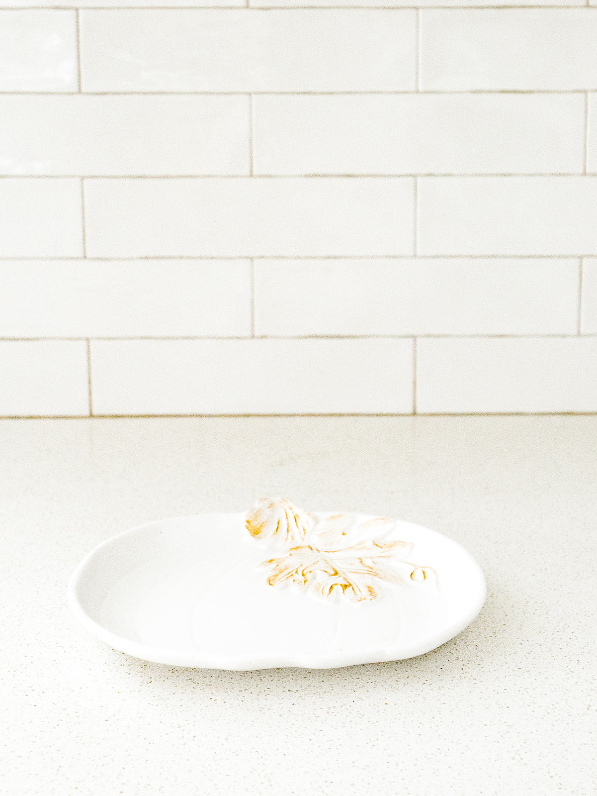 White Pumpkin Plate