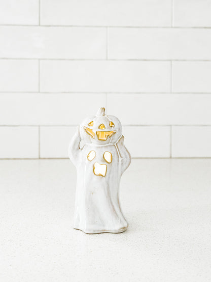 Lighted Pumpkin Ghost