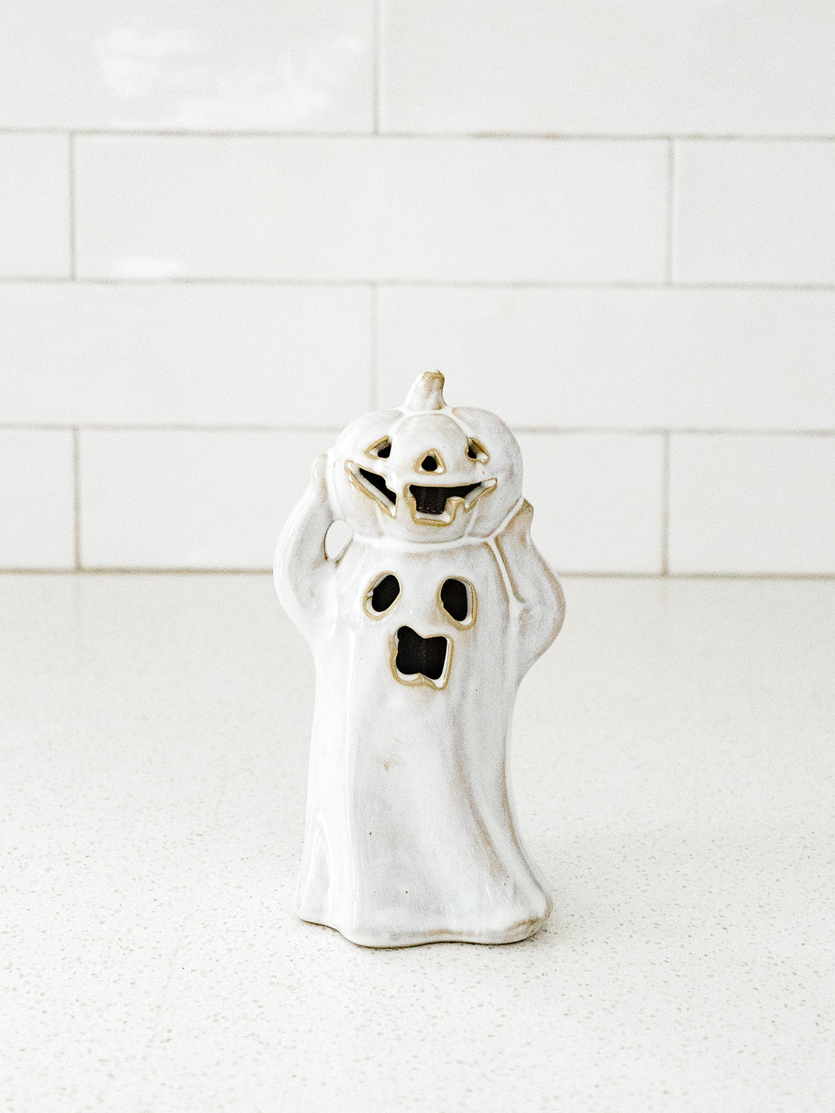 Lighted Pumpkin Ghost