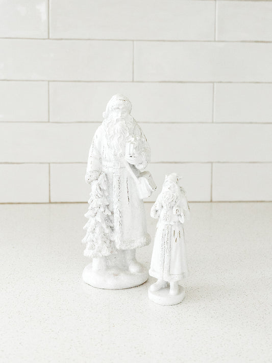 White Glittered Santa - 2 Styles