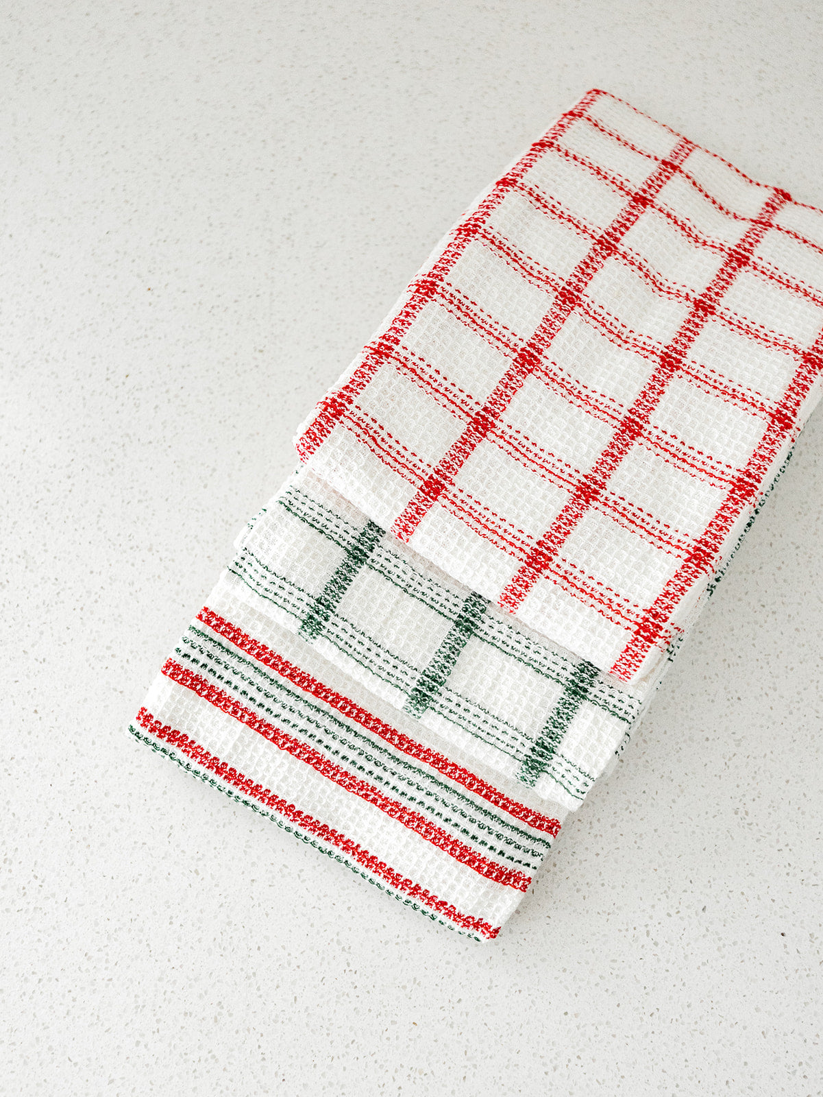 Christmas Waffle Tea Towel - 3 Styles