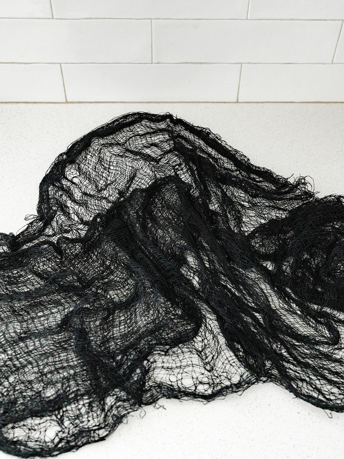 Spooky Black Gauze Cloth