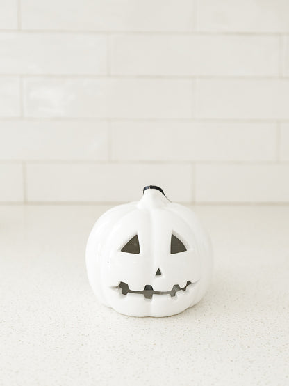 White LED Jack O Lantern - 3 Styles