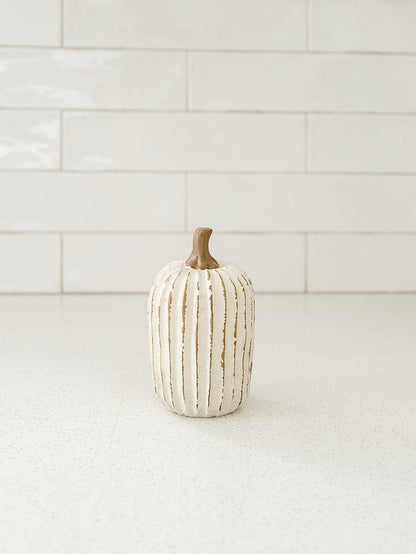 Whitewashed Pumpkin - 3 Sizes