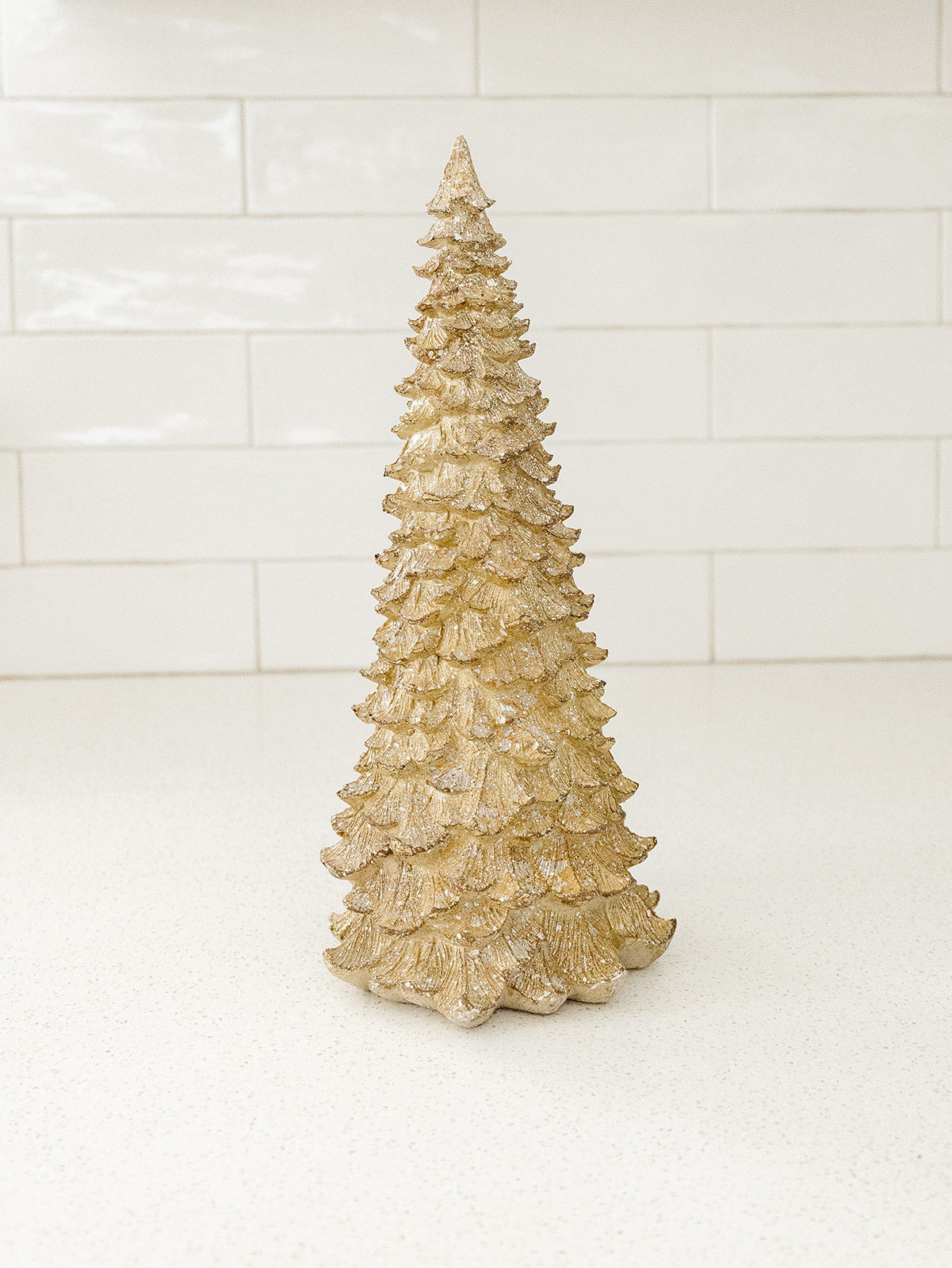 Gold Sparkle Fir Tree - 3 Sizes