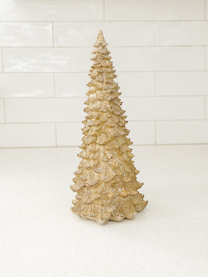 Gold Sparkle Fir Tree - 3 Sizes