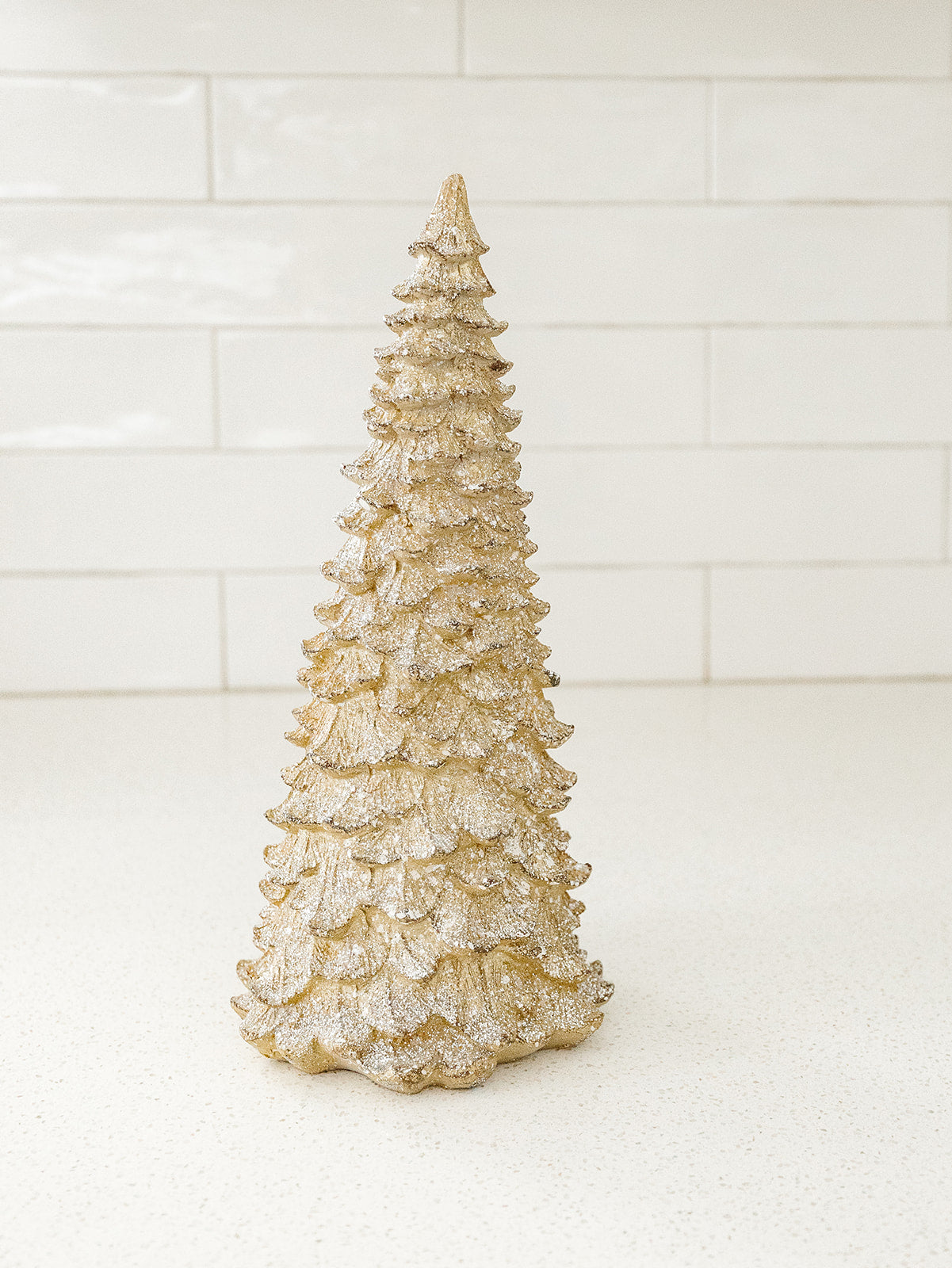 Gold Sparkle Fir Tree - 3 Sizes