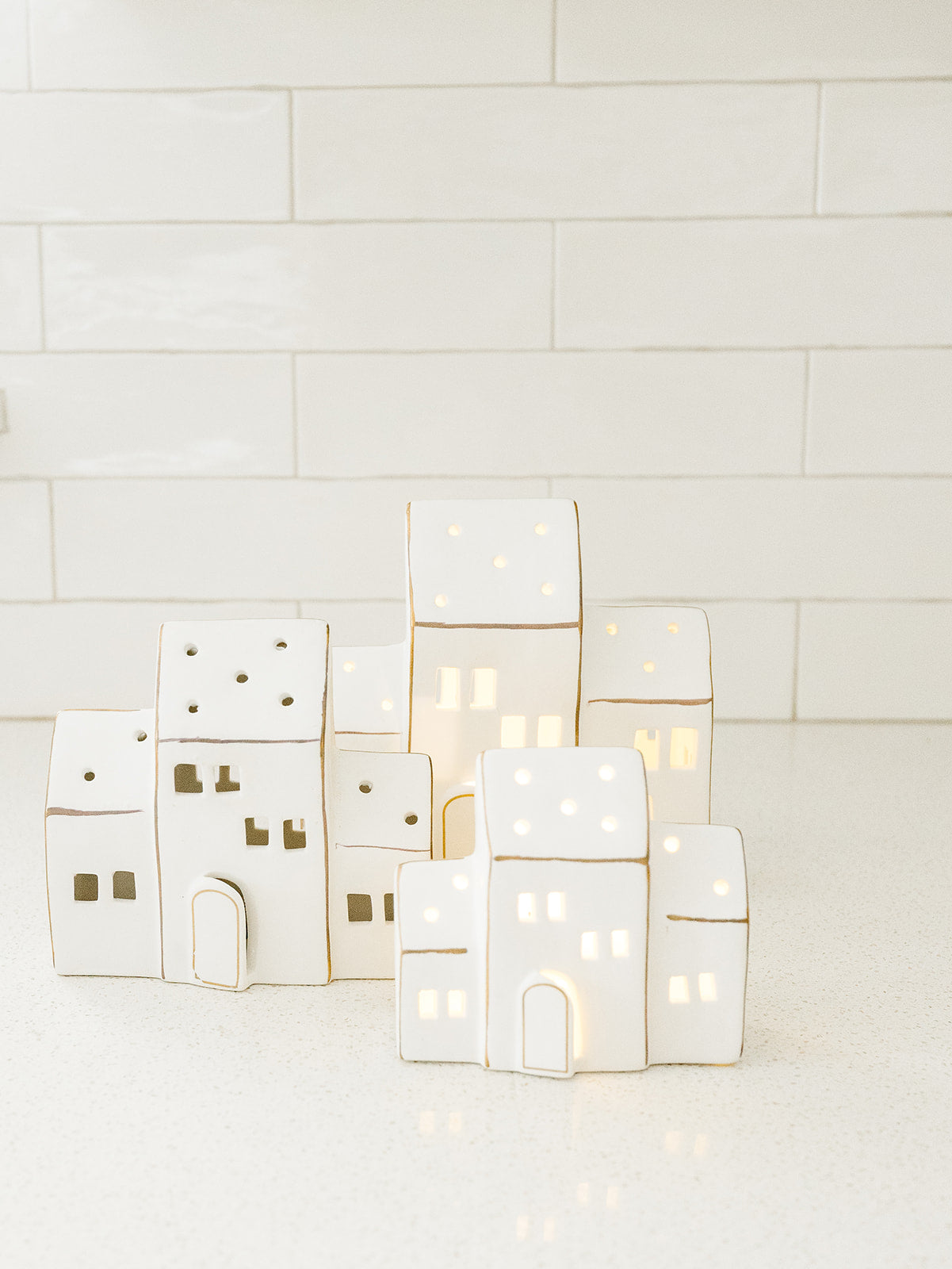 Zermatt LED Porcelain House - 3 Sizes