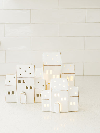 Zermatt LED Porcelain House - 3 Sizes
