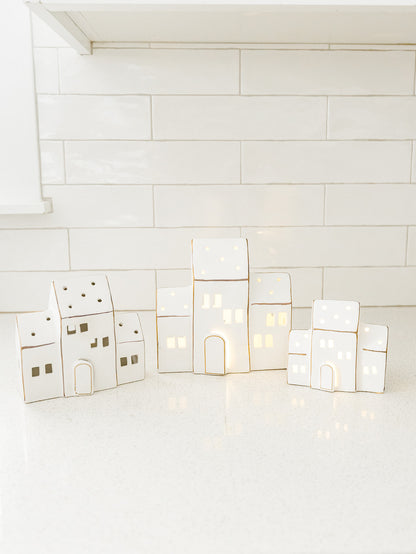Zermatt LED Porcelain House - 3 Sizes