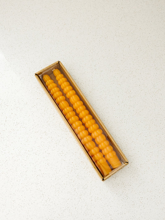 Pumpkin Taper Candle Set