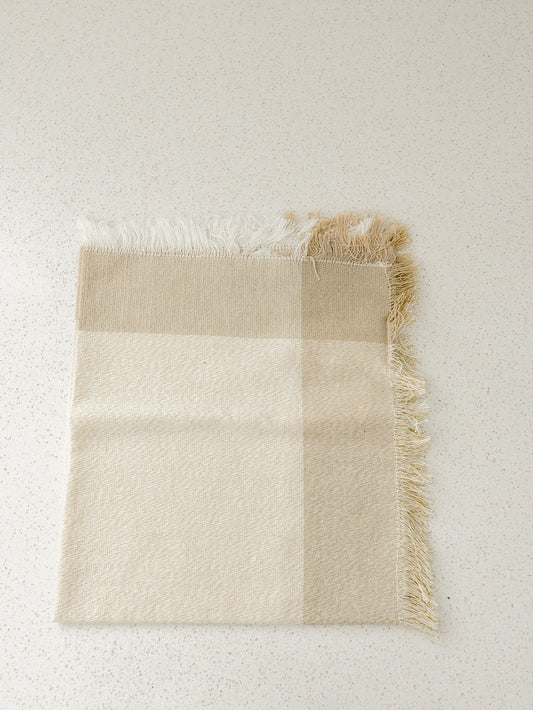 Gold Plaid Napkin