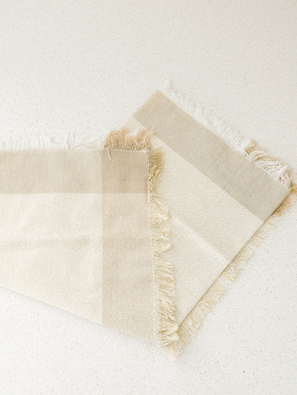 Gold Plaid Napkin