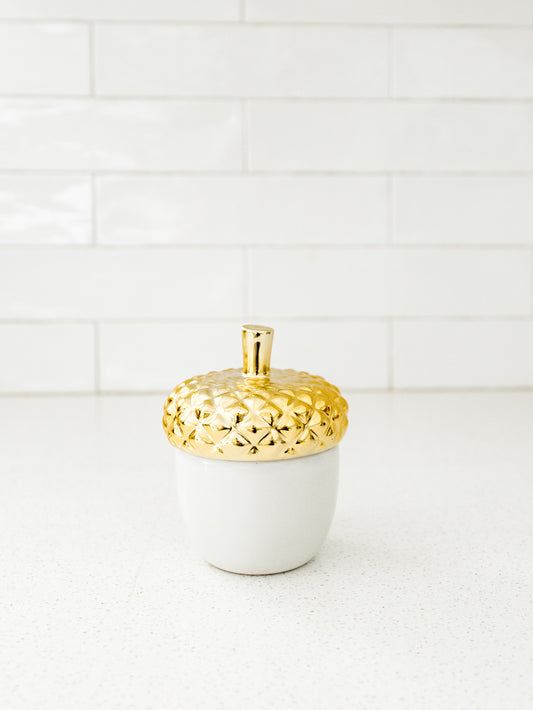 Acorn Lidded Candle - Autumn Chestnut