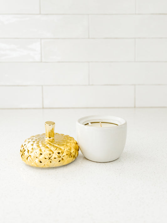 Acorn Lidded Candle - Autumn Chestnut