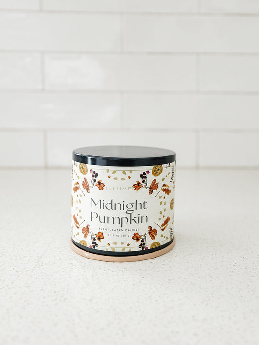 Midnight Pumpkin Tin Candle