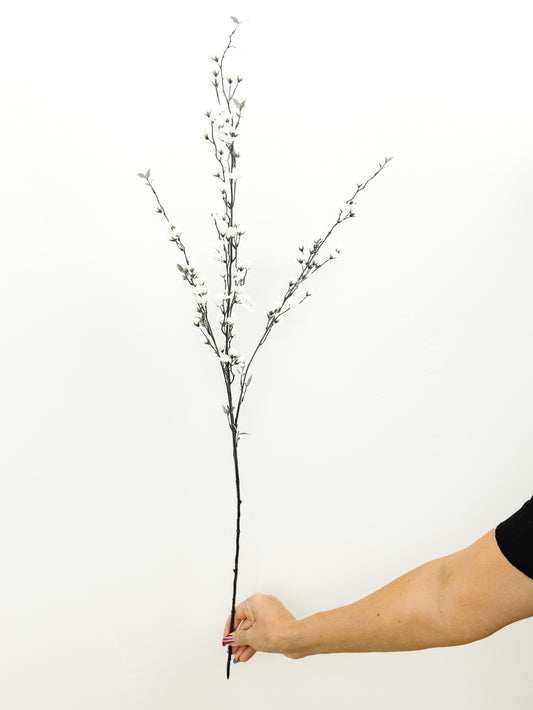 Halloween White Mini Blossom Spray