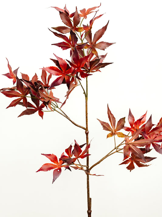 Burgundy Maple Leaf Spray - 42"