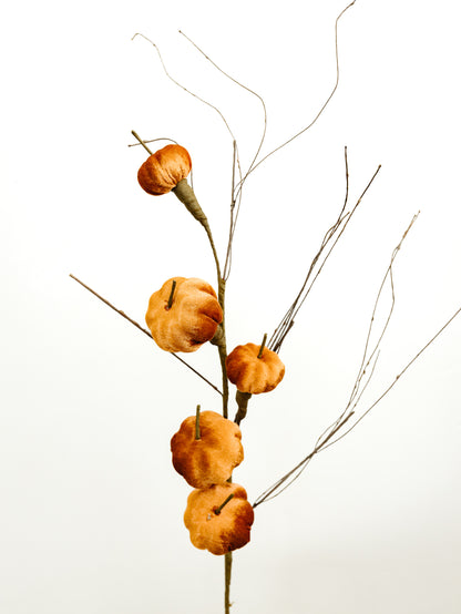 Light Brown Velvet Pumpkin Stem - 38"