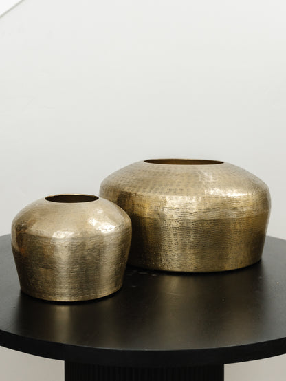 Textured Gold Vase