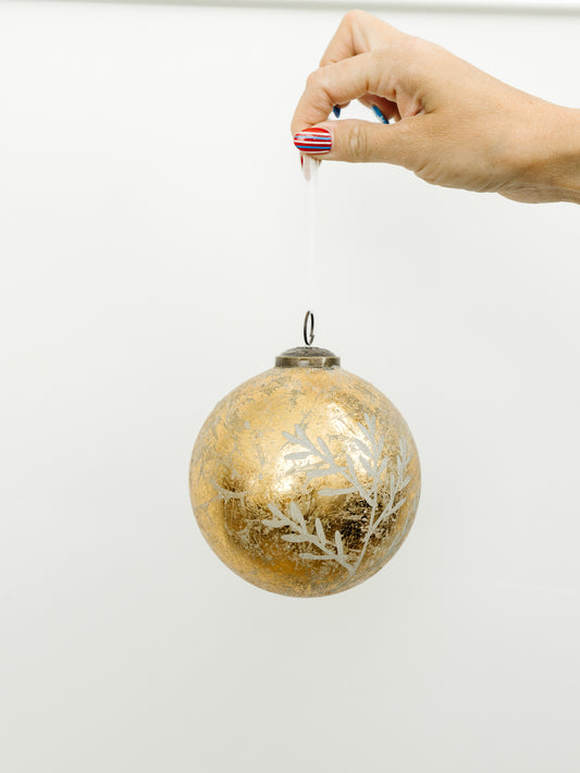 Gold Leaf Ornament - 5"