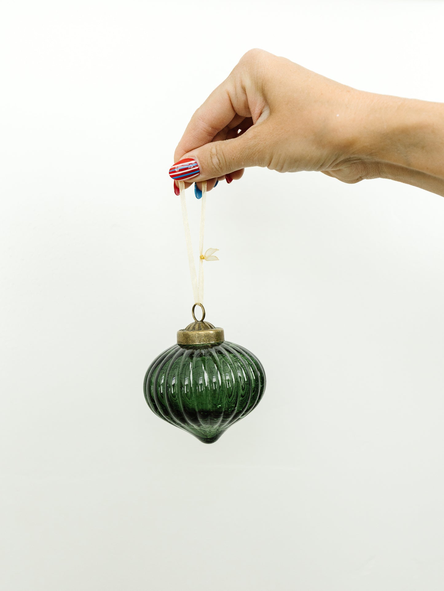 Crackled Green Ornament - 3 styles