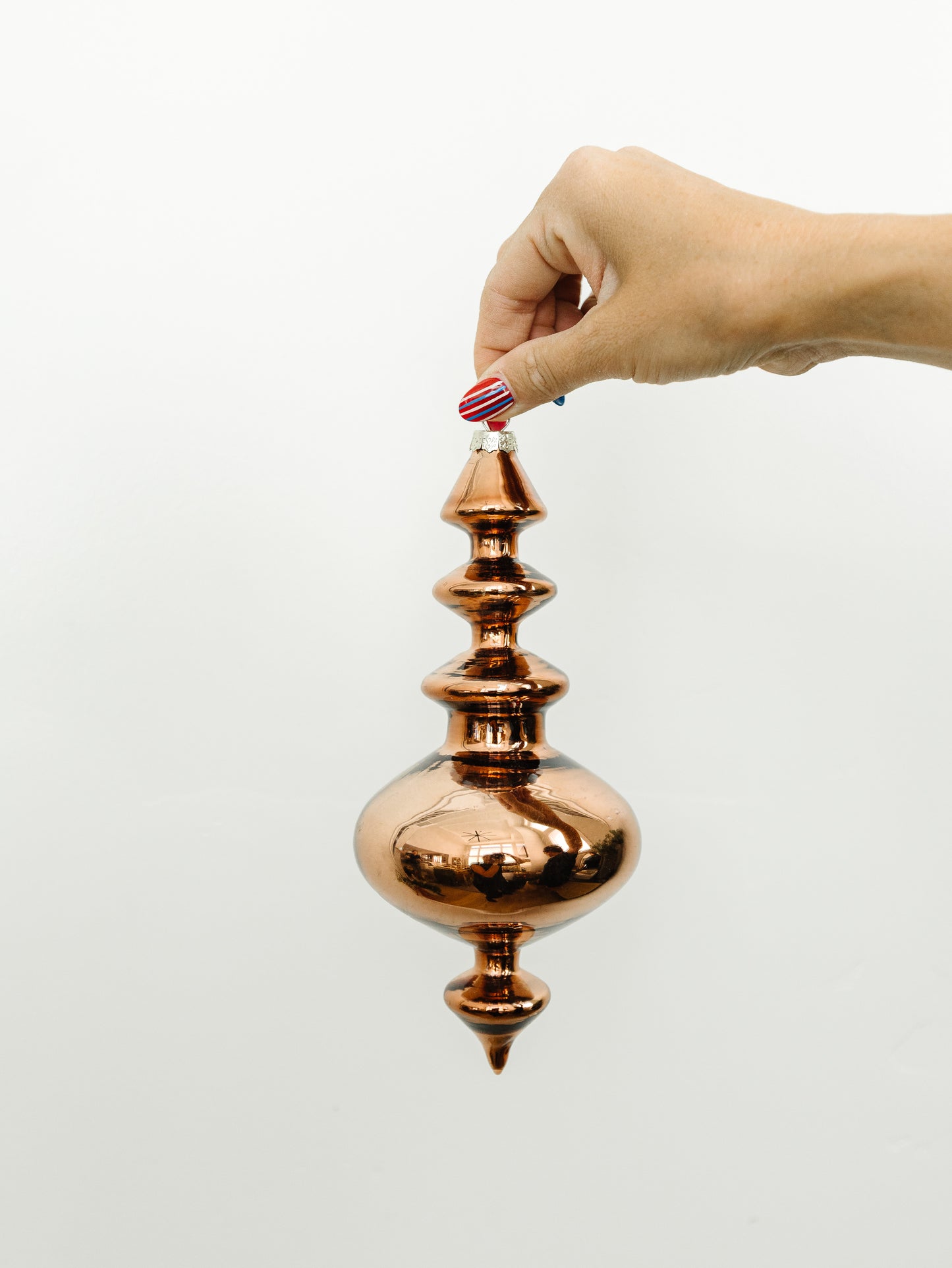 Copper Finial Ornament - 2 Styles - 10.5"