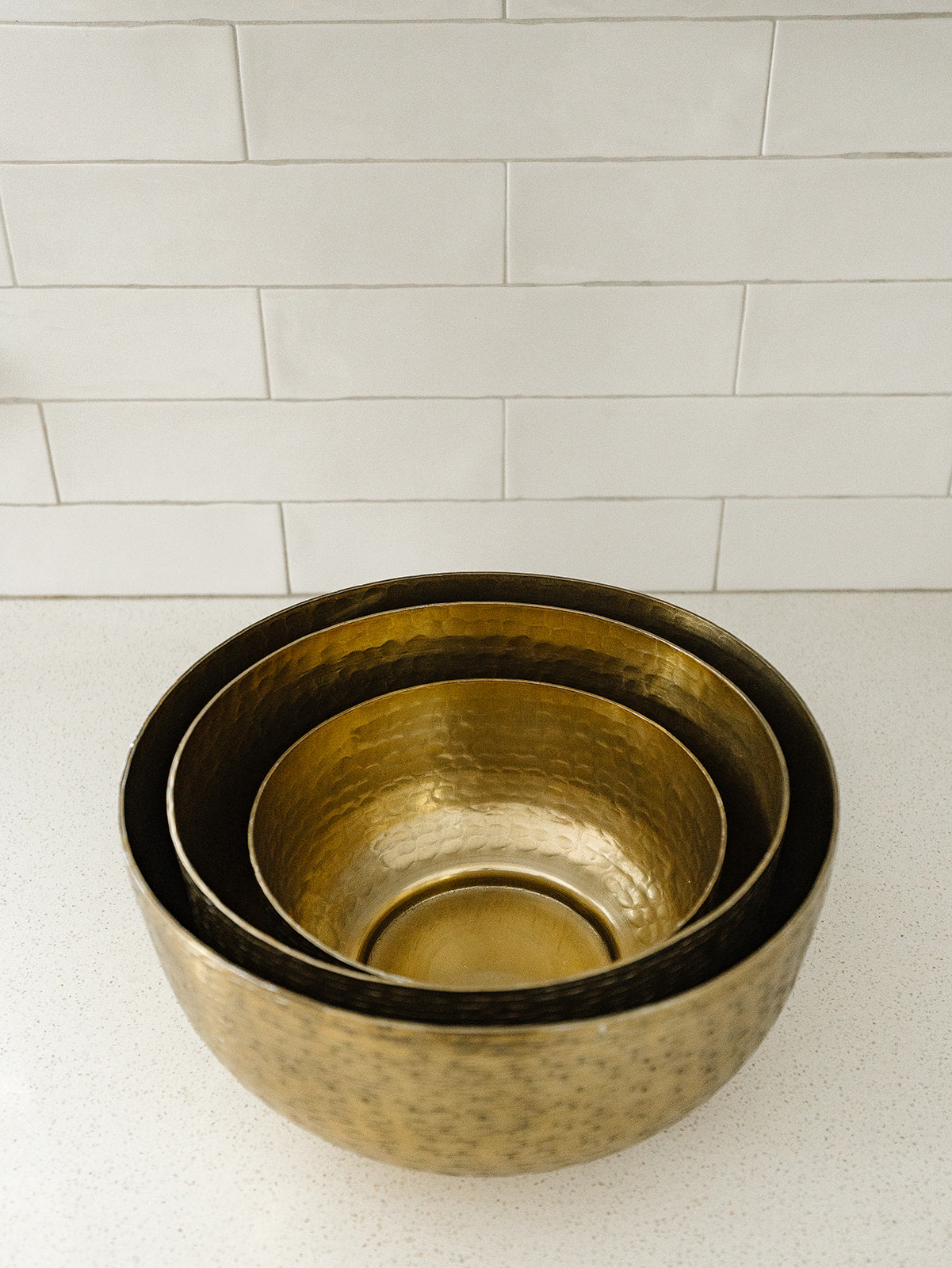 Textured Antiqued Gold Bowl - 3 Sizes
