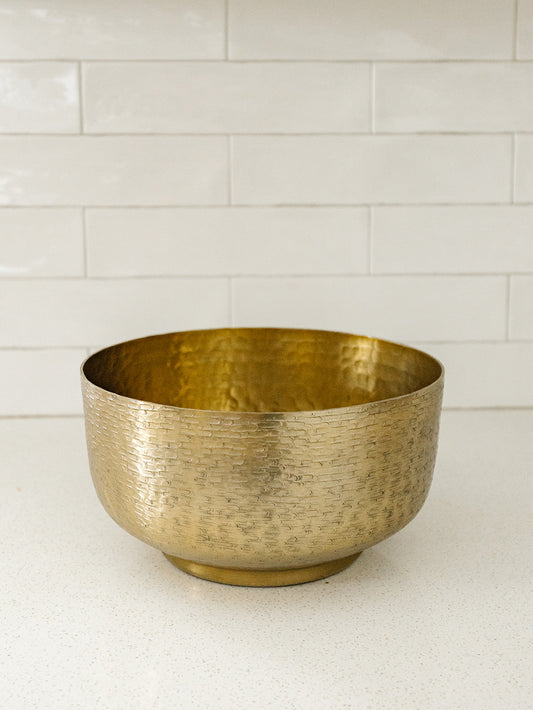 Textured Antiqued Gold Bowl - 3 Sizes