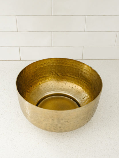 Textured Antiqued Gold Bowl - 3 Sizes