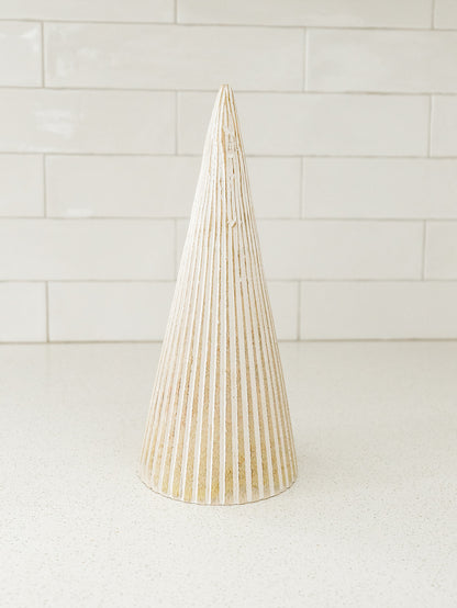 Natural and White Lined Tree - 3 Sizes