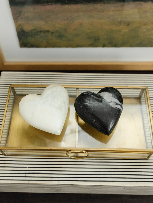 Marble Hearts - Set of 2