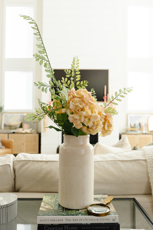 Cream Glazed Top Vase